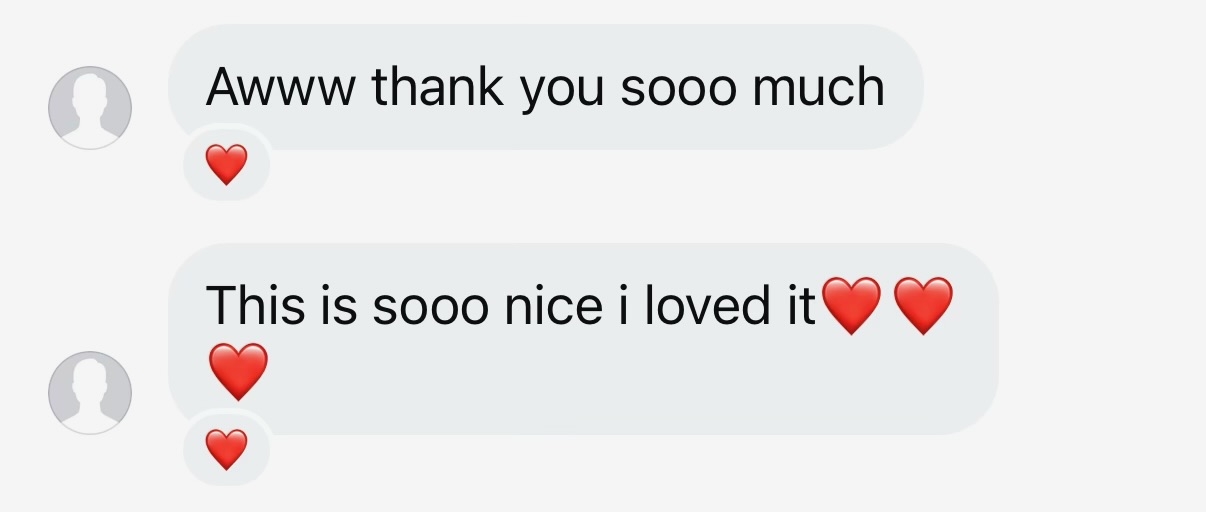 Customer review screenshot
