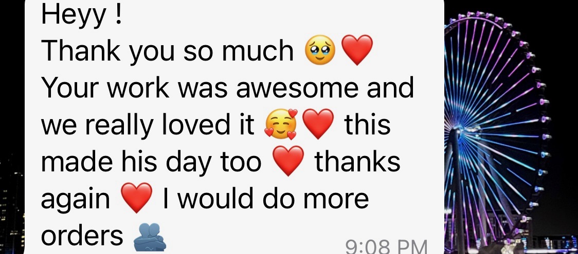 Customer review screenshot